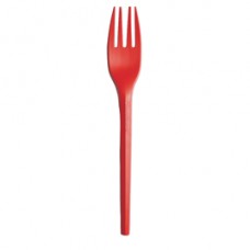 Forchette in CPLA - 16 cm - rosso - Big Party - conf. 20 pezzi