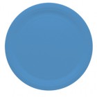Piatti piani Ecocolor - Ø24cm - biodegradabile - turchese - Big Party - conf. 25 pezzi