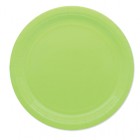 Piatti piani Ecocolor - Ø24cm - biodegradabile - verde mela - Big Party - conf. 25 pezzi