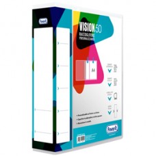 Raccoglitore personalizzabile Vision - 22 x 30 cm - 4 anelli a D 50 mm - dorso 7 cm - neutro - Favorit