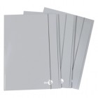 Cartella 3 lembi con elastico - A4 - dorso piatto - grigio chiaro - BM