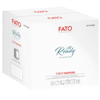 Tovagliolino bar - 17 x 17 cm - carta - bianco - Fato - conf. 250 pezzi