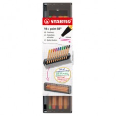 Click set Point 88 - tratto 0,4 mm - colori assortiti - Stabilo - conf. 10 pezzi