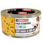 Nastro adesivo - 5 cm x 66 m - PPL - standard - trasparente - Geko Nastro adesivo - 5 cm x 66 m - PPL - standard - trasparente - Geko