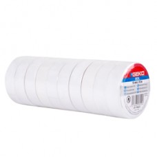 Nastro adesivo isolante - 15mm x 10 m - PVC - bianco - Geko