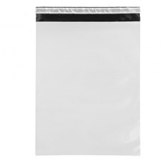 Sacchetto - per corrieri - 35 x 45 x 5 cm - PE - bianco - conf. 100 pezzi