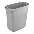 Bidone DURABIN - con maniglie - senza coperchio - 60 L - 59 x 60 x 28,2 cm - PP - grigio -  Durable