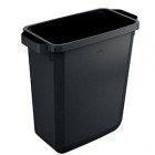 Bidone DURABIN - con maniglie - senza coperchio - 60 L - 59 x 60 x 28,2 cm - PP - nero -  Durable