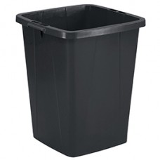 Bidone DURABIN - con maniglie - senza coperchio - 90 L - 52 x 61 x 49 cm - PP - nero - Durable
