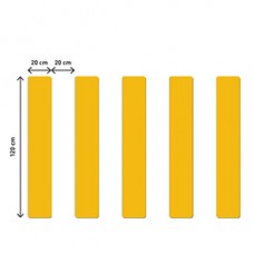 Strisce pedonali adesive – per ambienti interni – 200 x 1200 mm – Durable – conf. 5 pezzi