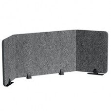 Pannello divisorio da scrivania EFFECT - feltro - pieghevole - 1,6 m - Durable