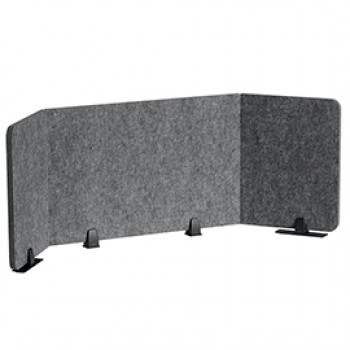Pannello divisorio da scrivania EFFECT - feltro - pieghevole - 1,6 m - Durable