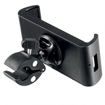 Supporto per tablet con morsetto tubolare - TOUGH CLAMP XL - da 7" a 13" con cover - ruotabile di 360° - Durable