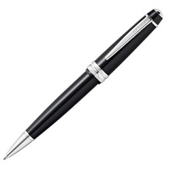 Penna sfera Bailey Light - punta F - fusto nero/cromo - Cross