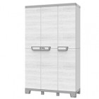 Armadio CAB102A sequoia - 3 ante - 102 x 39 x 172 cm - plastica - grigio - Terry
