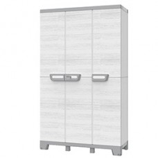 Armadio CAB102A sequoia - 3 ante - 102 x 39 x 172 cm - plastica - grigio - Terry