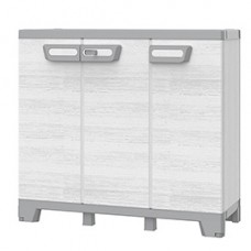 Armadio CAB102B sequoia - 3 ante - 102 x 39 x 93,5 cm - plastica - grigio - Terry