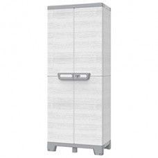 Armadio CAB2680 sequoia - 2 ante - 68 x 39 x 172 cm - plastica - grigio - Terry