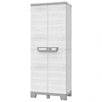 Armadio CAB2680 sequoia - 2 ante - 68 x 39 x 172 cm - plastica - grigio - Terry