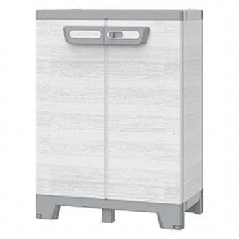 Armadio CAB680 sequoia - 2 ante - 68 x 39 x 93,5 cm - plastica - grigio - Terry