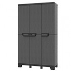 Armadio CAB102A ardesia - 3 ante - 102 x 39 x 172 cm - plastica - nero - Terry