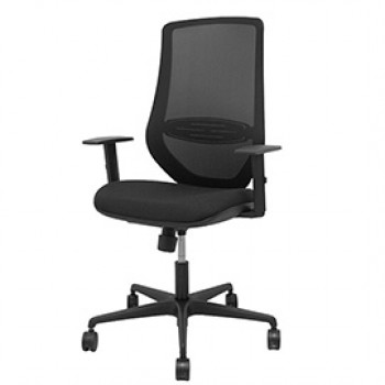 Sedia operativa Mardos - con braccioli regolabili - tessuto - nero - Piqueras y Crespo Sedia operativa Mardos - con braccioli regolabili - tessuto - nero - Piqueras y Crespo