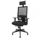 Seduta operativa Horna - con braccioli e poggiatesta - tessuto - nero - Piqueras y Crespo Seduta operativa Horna - con braccioli e poggiatesta - tessuto - nero - Piqueras y Crespo