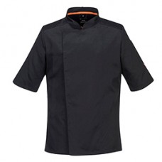 Giacca cuoco MeshAir Pro - maniche corte - taglia M - nero - Portwest