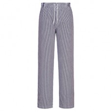 Pantaloni cuoco Bromley - taglia L - quadretti neri - Portwest