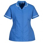 Camice da donna - maniche corte - elasticizzato - taglia L - azzurro - Portwest