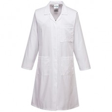 Camice da laboratorio da donna - maniche lunghe - taglia M - bianco - Portwest