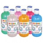 Tempera brillante perlata - 500ml - colori perlati assortiti - Primo - box 6 colori
