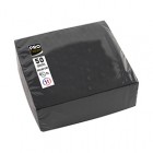 Tovaglioli cocktail - 2 veli - 20 x 20 cm - carta - nero - Pro Nappe - conf. 50 pezzi