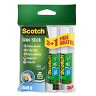 Colla stick - permanente - 8 gr - Scotch - Promo pack 3+1 pezzi
