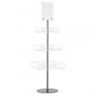 Espositore da terra a piramide - 50 x 50 x 156cm - Tecnostyl