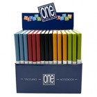 Taccuini One Color - A5 - rigata - 96 fogli - 70 gr - Blasetti - display 15 pezzi