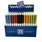 Taccuini One Color - A6 - rigata - 64 fogli - 70 gr - Blasetti - display 15 pezzi