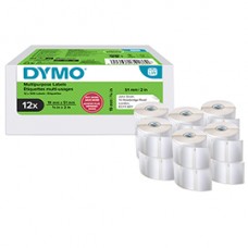 Rotolo 500 etichette LW 2234186 - 19 x 51 mm - carta - multiuso - bianco - Dymo - value pack 12 pezzi Rotolo 500 etichette LW 2234186 - 19 x 51 mm - carta - multiuso - bianco - Dymo - value pack 12 pezzi