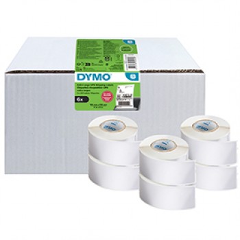 Rotolo 220 etichette LW 2238107 - 104 x 159 mm - carta - UPS - bianco - Dymo - value pack 6 pezzi Rotolo 220 etichette LW 2238107 - 104 x 159 mm - carta - UPS - bianco - Dymo - value pack 6 pezzi