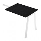 Allungo reversibile dx/sx Easy - 80 x 60 cm - gamba inclinata - nero venato Allungo reversibile dx/sx Easy - 80 x 60 cm - gamba inclinata - nero venato