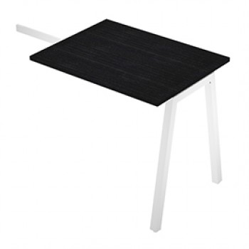 Allungo reversibile dx/sx Easy - 80 x 60 cm - gamba inclinata - nero venato