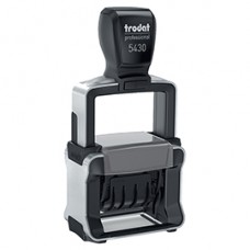 Timbro Professional datario 3 testi 5430  + RICEVUTO/PAGATO/REGISTRATO - 4 mm - autoinchiostrante - Trodat