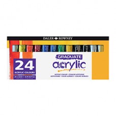 Colore acrilico fine Graduate - 22 ml - colori assortiti - Daler Rowney - 24 pezzi Colore acrilico fine Graduate - 22 ml - colori assortiti - Daler Rowney - 24 pezzi