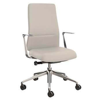 Poltrona direzionale Bull BUB - con braccioli fissi - panna - Unisit Poltrona direzionale Bull BUB - con braccioli fissi - panna - Unisit