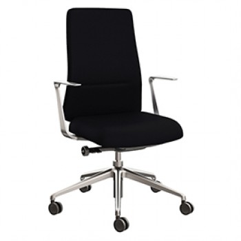 Poltrona direzionale Bull BUB - con braccioli fissi - nero - Unisit Poltrona direzionale Bull BUB - con braccioli fissi - nero - Unisit