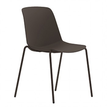 Seduta attesa Luna - 4 gambe - marrone - Unisit Seduta attesa Luna - 4 gambe - marrone - Unisit