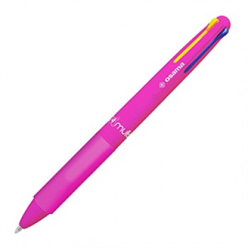 Penna a sfera 4 Multi Chrome - punta 1,00 mm - 4 colori - fucsia neon  - Osama