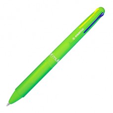 Penna a sfera 4 Multi Chrome - punta 1,00 mm - 4 colori - verde neon  - Osama