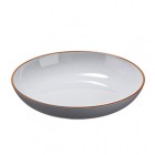 Piatto fondo - rPET - grigio - Ø22,2 x 4,4cm - Leone