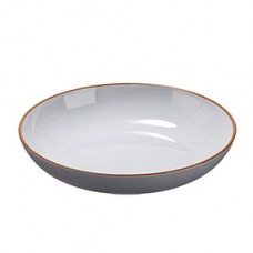 Piatto fondo - rPET - grigio - Ø22,2 x 4,4cm - Leone